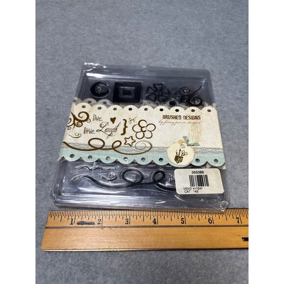 Brushed Designs Clear Stamps Set by Fancy Pants Designs for Journaling & Scrapbo - Picture 4 of 6